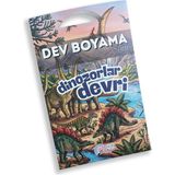 Egev Çocuk Dinozorlar Devri - Dev Boyama Kağıdı (100X70 Cm) - Çocuklar Için Eğitici Sanat Etkinliği, 200GR Kalın Kağıt