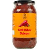 EGEYE DÖNÜŞ Yöresel Ev Yapımı Tatlı Biber Salçası Cam Kavanoz - 1 Kg. (Geleneksel Yöntemlerle Üretilmiştir. Katkı Koruyucu İçermez)