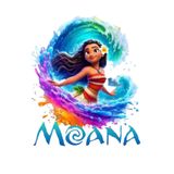 EGGBABY Ütü İle Yapışan Tekstil Dtf Transfer Baskı Moana Tasarımlı Her Kumaşa Uyumlu