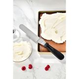 Eğik Oval Uçlu Pasta Sıvama Spatulası - Siyah - Yüksek Kalite - Dayanıklı Ve Pratik Siyah