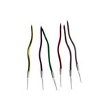 Eğik Pasta Mumu Karışık Renkli 6 lı 14 cm
