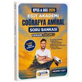 Eğit Akademi 2026 KPSS MEB-AGS Coğrafya Amiral Soru Bankası Çözümlü - Mehmet Eğit