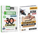 Eğit + İndeks 2026 Kpss Haritalarla Atak Coğrafya Soru Bankası + 30 Deneme 2 Li Set - Mehmet Eğit, Alican Demir Eğit + İndeks Akademi Yayıncılık