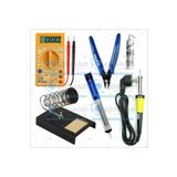 eğiteklab 40W Havya + Lehim + Havya Standı + Lehim Pompası + Mini Yankeski + Multimetre