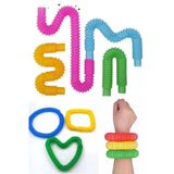 Eğitici 3'Lü Pop Tube Fidget Oyuncak Çocuklar İçin Körük Stres Dehb Anksiyete Mini Boru