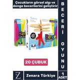 Eğitici El Göz Koordinasyonu Denge Görsel Algı Geliştirici Eğlenceli Çocuk Oyun Denge Çubukları - 1