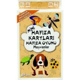 Eğitici Hafıza Oyunu Mini Kartlar Görsel Yetenek Geliştirici Oyuncak Hayvanlar