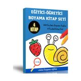 Eğitici Öğretici 144 Sayfa Boyama Kitap Seti - Enine Boyuna Eğitim