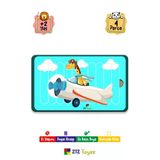 Eğitici Öğretici Zeka Geliştirici Sevimli Uçak Dikey 10 Parçalı Ahşap Çubuk Yap Boz Puzzle