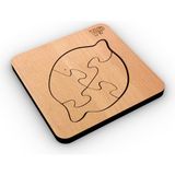 Eğitici Puzzle 4mm Plywood Ahşap Boyanabilir Çocuklar Için -Meyveler ve Sebzeler- Limon
