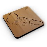 Eğitici Puzzle 4mm Plywood Ahşap Boyanabilir Çocuklar Için -Meyveler ve Sebzeler Serisi- Havuç