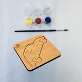 Eğitici Puzzle 4mm Plywood Ahşap Boyanabilir Çocuklar Için - Taşıtar - Araba