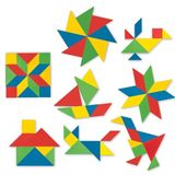 Eğitici Renkli Tangram 28 Parça Zeka Oyuncakları Yapboz Tangram
