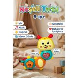 Eğitici Sesli Ve Işıklı Neşeli Tırtıl Bebek Oyuncağı 6 Ay+ Zeka Geliştirici Çıngıraklı Müzikli