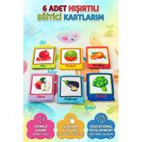 Eğitici Soft Kartlar Meyve - Sebze – Bebekler İçin Güvenli İlk Öğrenme Kartları