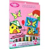 Eğitici ve Eğlenceli Kum Boyama Etkinlik Seti Kelebek & Mantar 2in1-Red Castle DS-202