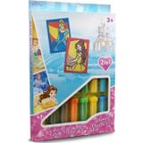 Eğitici ve Eğlenceli Kum Boyama Seti Disney Prensesler Bella & Kül Kedisi-Red Castle DS-07