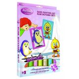 Eğitici Ve Eğlenceli Kum Boyama Seti-Red Castle Penguen & Ördeki Ds-205