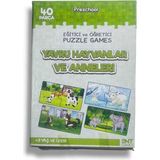 Eğitici ve Öğretici Puzzle Puzzle Games Yavru Hayvanlar ve Anneleri 40 Parça 3 Yaş Üzeri