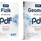 Eğitim Vadisi 2024 Tyt Fizik + Geometri Pdf Planlı Ders Föyü Seti 2 Kitap