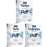 Eğitim Vadisi 2024 Tyt Türkçe + Tarih + Coğrafya Pdf Planlı Ders Föyü Seti 3 Kitap