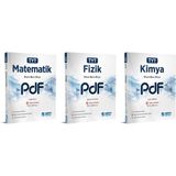 Eğitim Vadisi Yayınları TYT 2023 Matematik + Fizik + Kimya PDF Planlı Ders Föyü Seti 3 Kitap