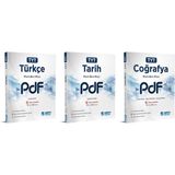 Eğitim Vadisi Yayınları TYT 2023 Türkçe + Tarih + Coğrafya PDF Planlı Ders Föyü Seti 3 Kitap