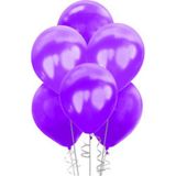 Eğlence Marketi 12 Inç Standart Boy Metalik Balon 50 Adet Mor