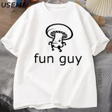 Eğlenceli Adam Komik T Shirt Serigrafi Mantar Mizah Tee Erkekler Için Hediyeler Erkekler Için 2952 - Beyaz