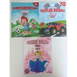 Eğlenceli Aktivite Boyama Kitap Seti 4-6 Yaş (3 Kitap)