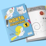 Eğlenceli Aktivite Nokta Birleştirme - Çocuklar için Boyama ve Aktivite Kitabı - Seviye 1