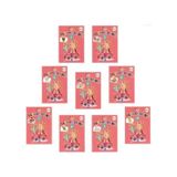 Eglenceli Boyama Kitabi Seti Kirmizi Seri (10 Kitap)