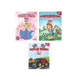 Eğlenceli Boyama Kitap Seti 4-6 Yaş (3 Kitap)