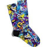 Eğlenceli Çorap Unisex Game Futbol Popart Simgeler Baskılı Çorap - Standart - Renkli - Renkli