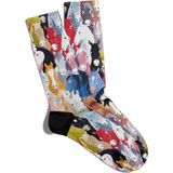Eğlenceli Çorap Unisex Renkli At Sevimli Atlar Baskılı Çorap - Standart - Renkli - Renkli