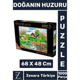 Eğlenceli Eğitici Görsel Algı Motor Beceri Geliştiren Çocuk Boyamalı Puzzle 1000 Prça Doğanın Huzuru