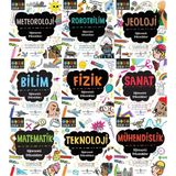Eğlenceli Etkinlikler 9 Kitap Set Stem (Matematik-Bilim-Meteoroloji-Jeoloji-Robotbilim-Teknoloji-Sanat-Fizik-Mühendislik)