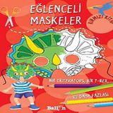 Eğlenceli Maskeler Kırmızı Kitap : Bir Triceratops, Bir T-rex ve Daha Fazlası...