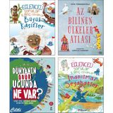 Eğlenceli Sorular İlginç Cevaplar Büyük Kaşifler + Az Bilinen Ülkeler Atlası + Dünyanın Öbür Ucunda Ne Var? (Zeynep Sevde) + Eğlenceli Sorular İlginç Cevaplar İnanılmaz Seyahatler / 4 Kitap Set