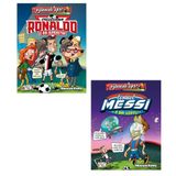 Eğlenceli Spor Cristiano Ronaldo + Lionel Messi 2 Kitap Set