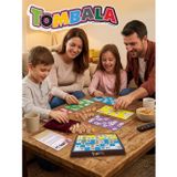 Eğlenceli Tombala 2-12 Kişilik 90 Adet Taşlı Tombala Eşleştirme Aile Kutu Oyunu Seti