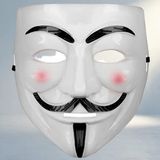 Eğlenceli V For Vendetta Maskesi Beyaz Renkli Parti Aksesuarı
