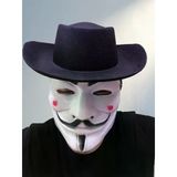 Eğlenceli Vendetta Şapka Ve Maske Seti Çocuklar Için