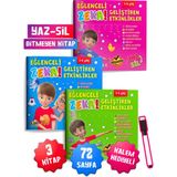 Eğlenceli Zeka Geliştiren Etkinlikler Yaz-Sil Bitmeyen Kitap Seti 3-6 Yaş Çocuklar Için