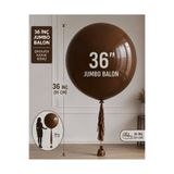 eğlencemarketi 36 inç Büyük Boy Balon Dev Boy 90 cm Çikolata Kahve 1 Adet