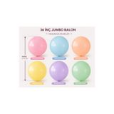 eğlencemarketi 36 İnç Büyük Boy Makaron Balon Premium Pastel Renk Seçenekleri Dev Parti Balonu