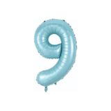 eğlencemarketi Açık Mavi 76 CM Büyük Boy Rakam Balon Doğum Günü Yaş Parti Balonu Rakam Balon Yaş Balon