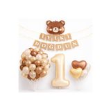 eğlencemarketi Ayıcık Konsept 1 Yaş Doğum Günü Balon Seti 50’li Teddy Bear Party Set