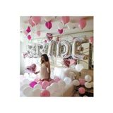 eğlencemarketi Gümüş Renkli Bride 100 Cm Büyük Boy Folyo Balon Seti