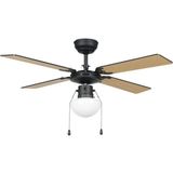 Eglo 31352 "fortaleza" 106,6 cm Çapında Çelik Tavan Vantilatörü Çekme Ipli Ac Motor - Siyah